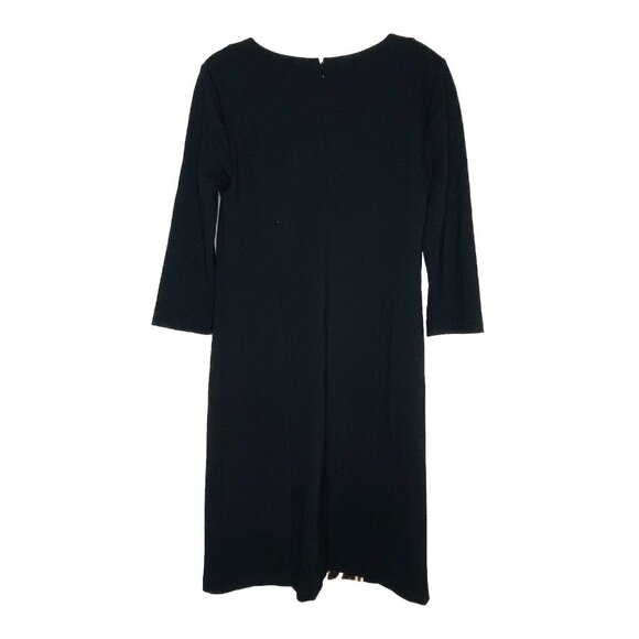 Chico's So Slimming Size 0 Black Leopard Print Stretch Dress XS - Picture 3 of 4